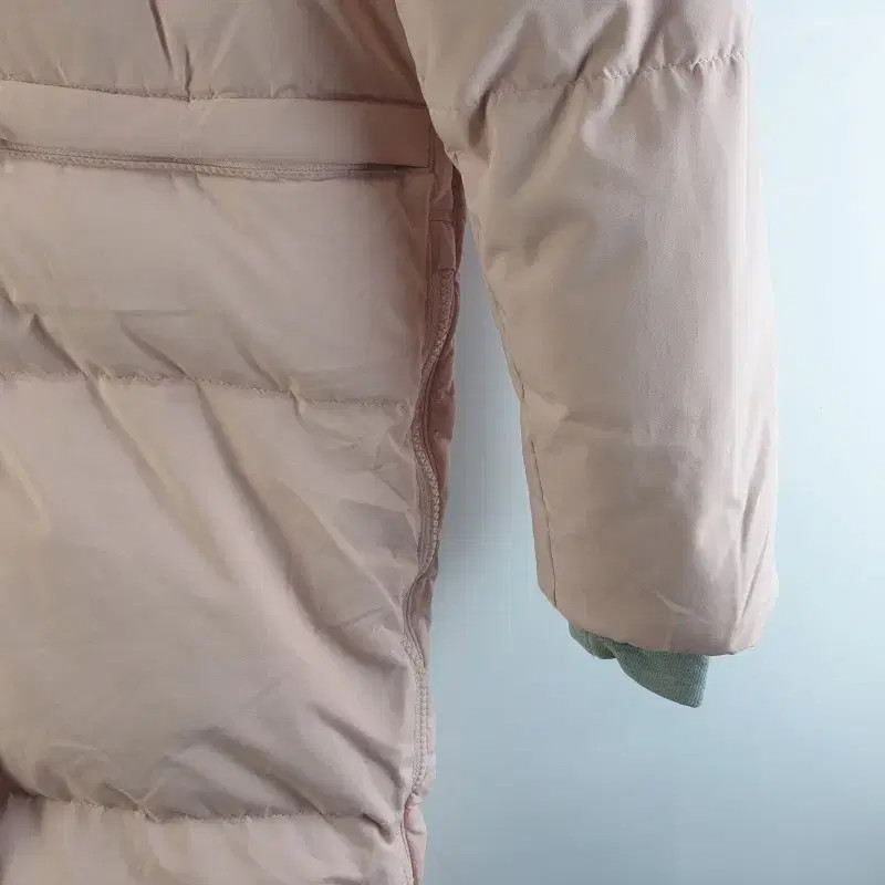 New Balance Women's Pink Hoodie Long Puffer Jacket L3851 thumbnail 3