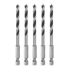 5pcs Brad Point Drill Bit 5mm (1/5) Dia 1/4 H...