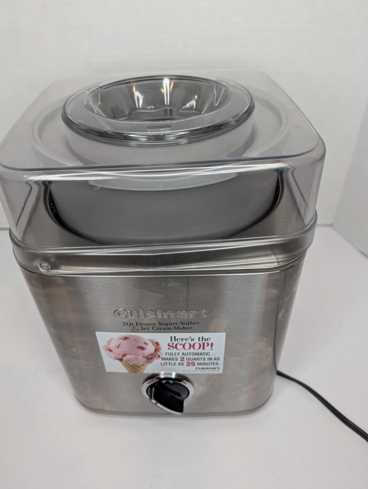 Cuisinart 2 Qt. Frozen Yogurt-Sorbet/Ice Cream Maker with Double-Insulated Bowl
Opens in a new windo