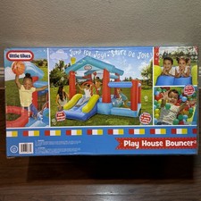 Little Tikes Inflatable Play House Bouncer with Slide  Extended Play Area NEW