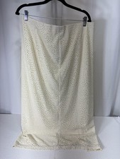 A New Day Cream Eyelet Lace Midi Skirt Size 12 2830