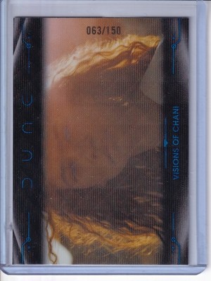 2024 Topps Chrome Dune #81 Visions of Chani BLUE WAVE REFRACTOR /150