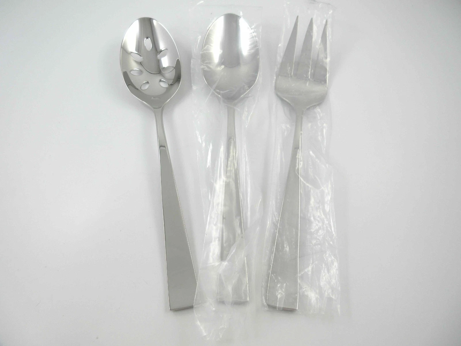 Lenox ALLERTON 3 Pc Serving Set Glossy Stainless Steel Flatware Vietnam