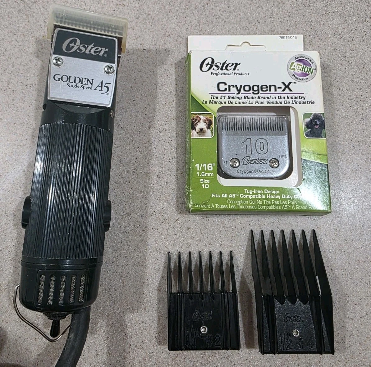 Oster Golden A5 Single Speed Pet Dog Grooming Clipper + CryogenX #10 Blade &...
Opens in a new windo