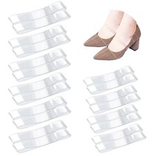 Vin Beauty 10 Pair Transparent Invisible High Heel Shoe 10Mm, Clear