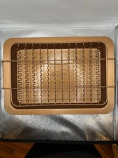 GOTHAM STEEL Copper Bacon Bonanza Baking Rack Drip Pan 12 Slice 9 x 13