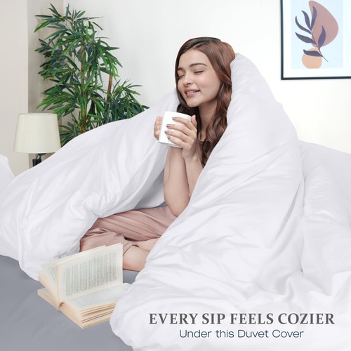 Duvet Cover King Size - 3 Piece with Zipper Closure - 1 Comforter Cover 104X9... - Picture 3 of 8