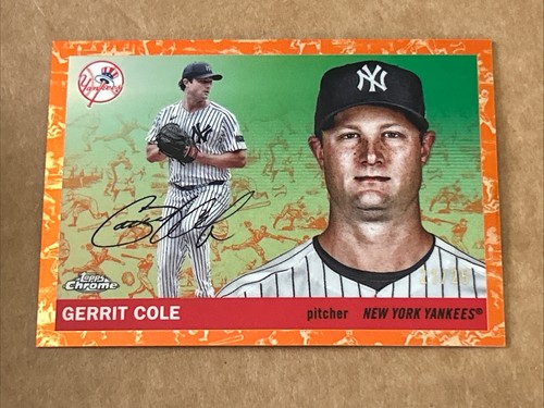 Gerrit Cole 2025 Topps Chrome Platinum #144 Orange Toile Refractor /25 Yankees - Bild 1 von 6