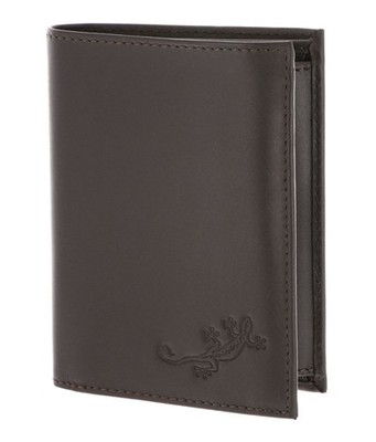 oxmox Leather RFID Protect Kombibörse Geldbörse Lizard 2.0 Embossed Brown Neu