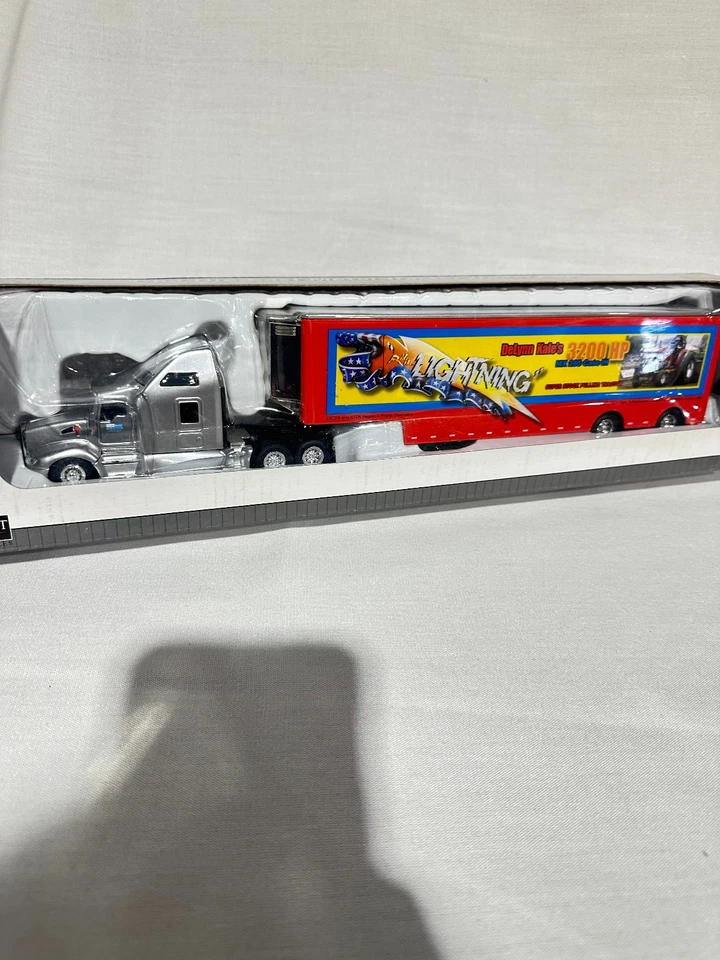 Case IH Ride The Lightning Pulling Tractor Kenworth Semi By SpecCast 1/64th - Image 3 of 4