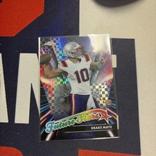 2024 Topps Chrome Drake Maye RC Future Stars X-Fractor New England Patriots NFL