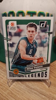 2023-24 Panini Donruss Euroleague Milos Vujanic Purple Press Proof /249