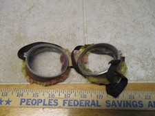 VTG WWI Antique Fur Lined Pilot Aviation Safety Goggles Glasses Motorcycle Gesco