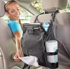 Car Back Seat Trash Bag With Tissue Holder And Cup Holder Pockets Color Black Car Back Seat Trash Bag With Tissue Holder And Cup Holder Pockets Color Black