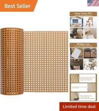 16" x 13FT Durable Rattan Cane Webbing for Elegant DIY Furniture Projects