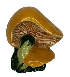 Mushroom Wall Hanger Ceramic Retro Decor Vintage