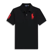 New Summer Men's Cotton Slim Fit Polo Shirt Short Sleeve Shirt Golf Short Sleeve