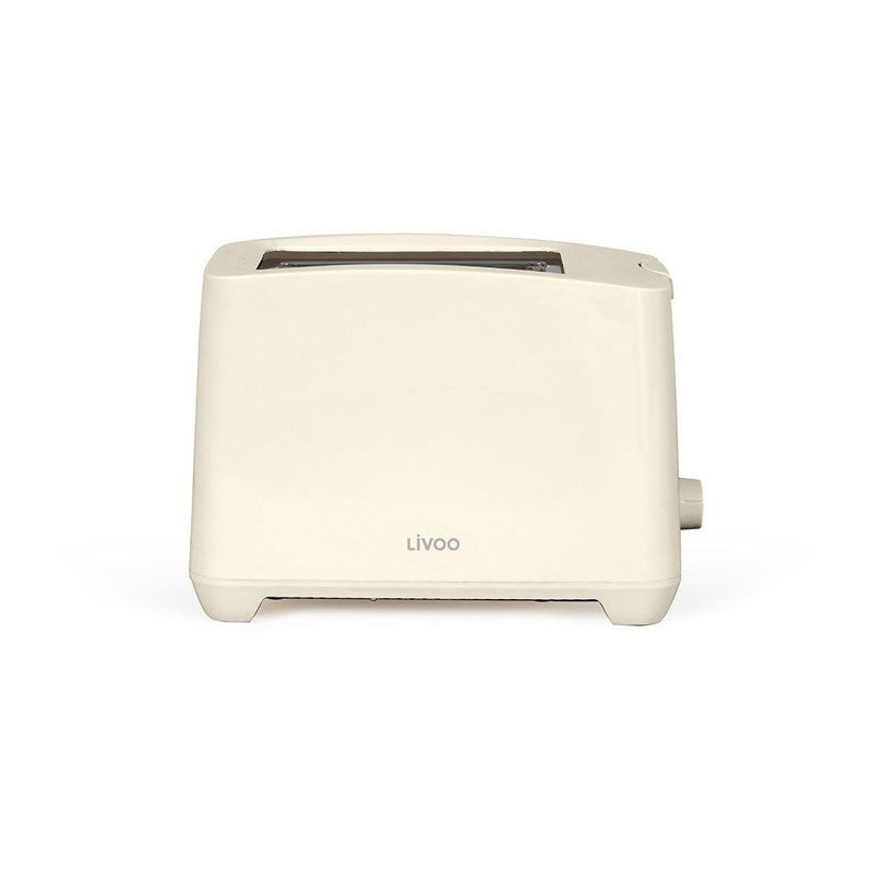 Grille-pain 2 fentes LIVOO pour le petit-déjeuner en famille avec thermostat ajustable