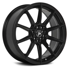 Impact Racing 502 Wheels 18x8 (38, 5x108, 73.1) Black Rims Set of 4
