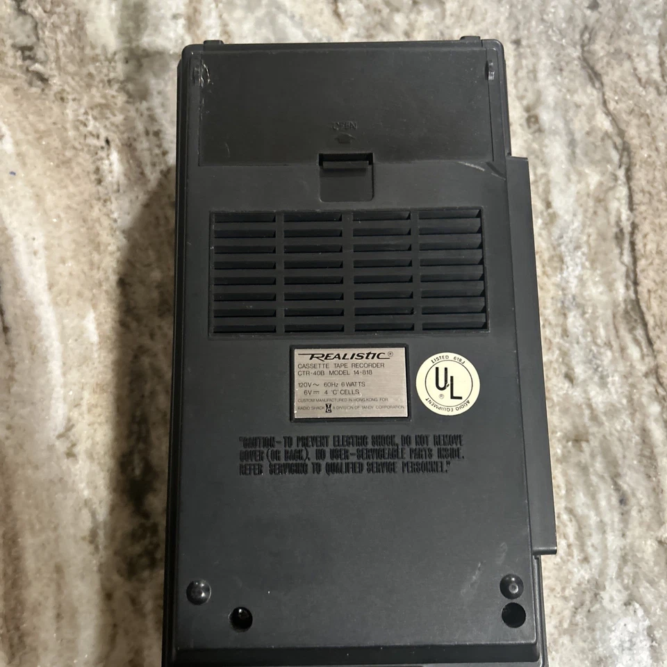 Grabadora de casete realista CTR-408 AC/batería probada funciona Foto 4 de 4
