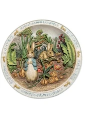 VTG 1994 Beatrix Potter Bradford Exchange Musical Plate Peter Rabbit Works EUC