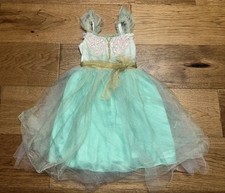 Pottery Barn Retired Girls Mint Butterfly Fairy Costume Size 4-6