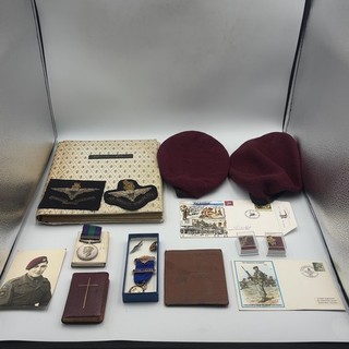 Palestine 1945 48 AAC Pte R D Harper Militaria Archive Medal Berets Photos