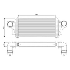 Ladeluftkühler VALEO 818377 für Mercedes-Benz M