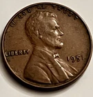1951 Lincoln Wheat Cent Philadelphia Attractive BN1257