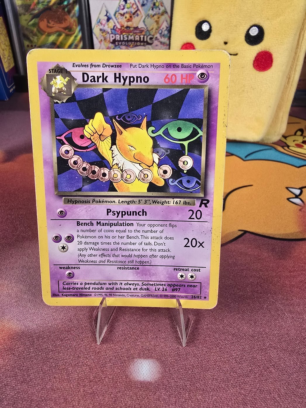 Dark Hypno 26/82 Team Rocket Unlimited LP Pokemon TCG Vintage Rare 🌀