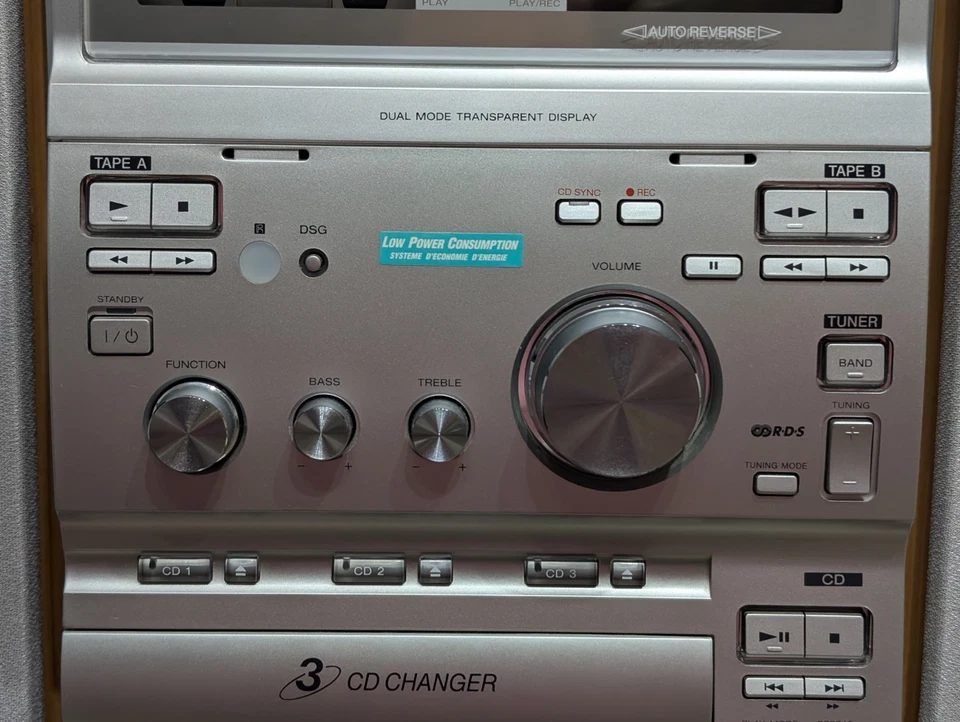 Sony CMT-CP300 Micro Hi-Fi Component Stereo System CD Player/ Cassette Tape Deck - Image 2 of 4