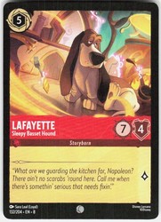 Lafayette - Sleepy Basset Hound 132/204 Reign of Jafar Disney Lorcana Common