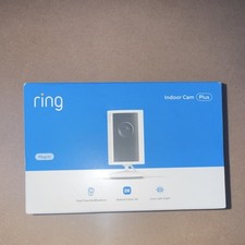 Ring Indoor Cam Plus Plug-In 2K Security Camera New Sealed White