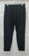New JOHNNY WAS Tonal Lightweight Leg Detail Legging Black Size Large