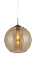 HäNgelampe Pendelleuchte Glas Ø 30 Cm E27 H: Max. 120 Cm Verstellbar Kugelschirm