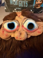2001 The Paper Magic Group VTG Halloween Wise Guys Hairy Disguise Half Mask Hair