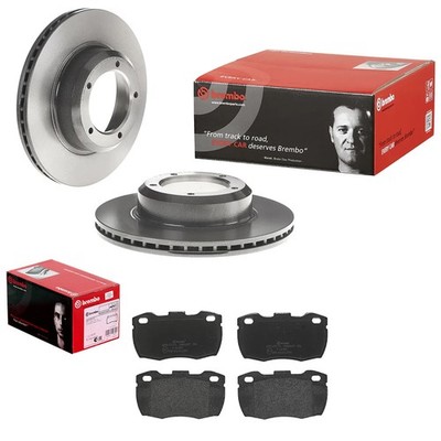brembo BREMSSCHEIBEN 298mm + BELÄGE VORNE passend für LAND ROVER DEFENDER