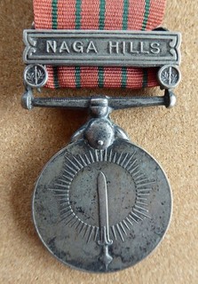 India General Service Medal (post Independence) Naga Hills.