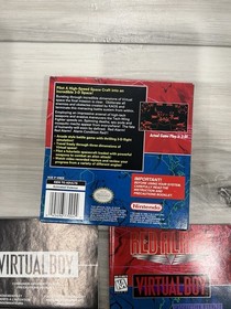 Virtual Boy: Box and Manual lot