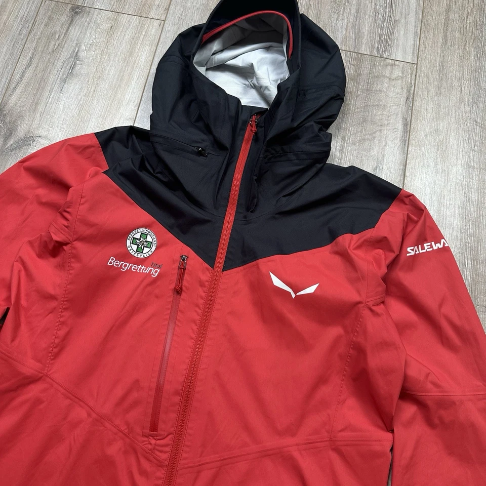 Salewa Rescue Rower Tex 2,5L Jacket Mens Red Size 46/S (US XS) - Image 3 of 4