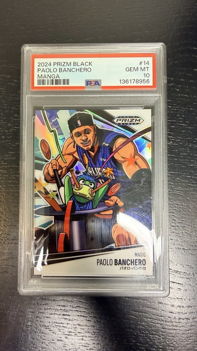2024-25 PANINI PRIZM BLACK PAOLO BANCHERO MANGA SSP PSA 10 💎 #14