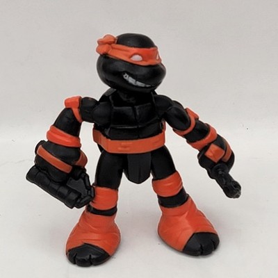 2016 TMNT Half Shell Heroes Hero Figure Mikey Michelangelo Stealth Black 2.5''