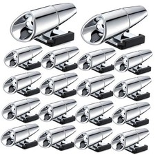 18 Pcs Deer Warning Whistles for Car Warning Horn for Single Hole Silver
