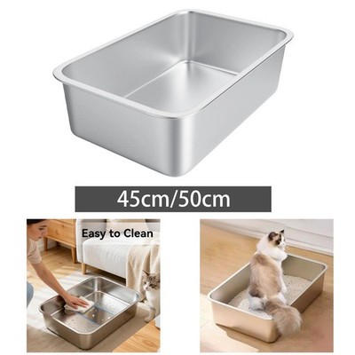 Katzentoilette Bettpfanne Tablett Easy Use Zubehör Anti Leckage Geschenke Katzentoilette