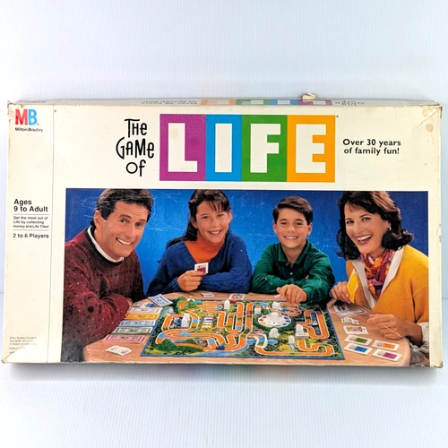 Vintage 1991 Milton Bradley The Game of Life Board Game 100% COMPLETE Gift