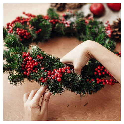 Flat Wire Wreath Making Ring Frame Holly Christmas Craft Moss -Pack 3 - Picture 8 of 11