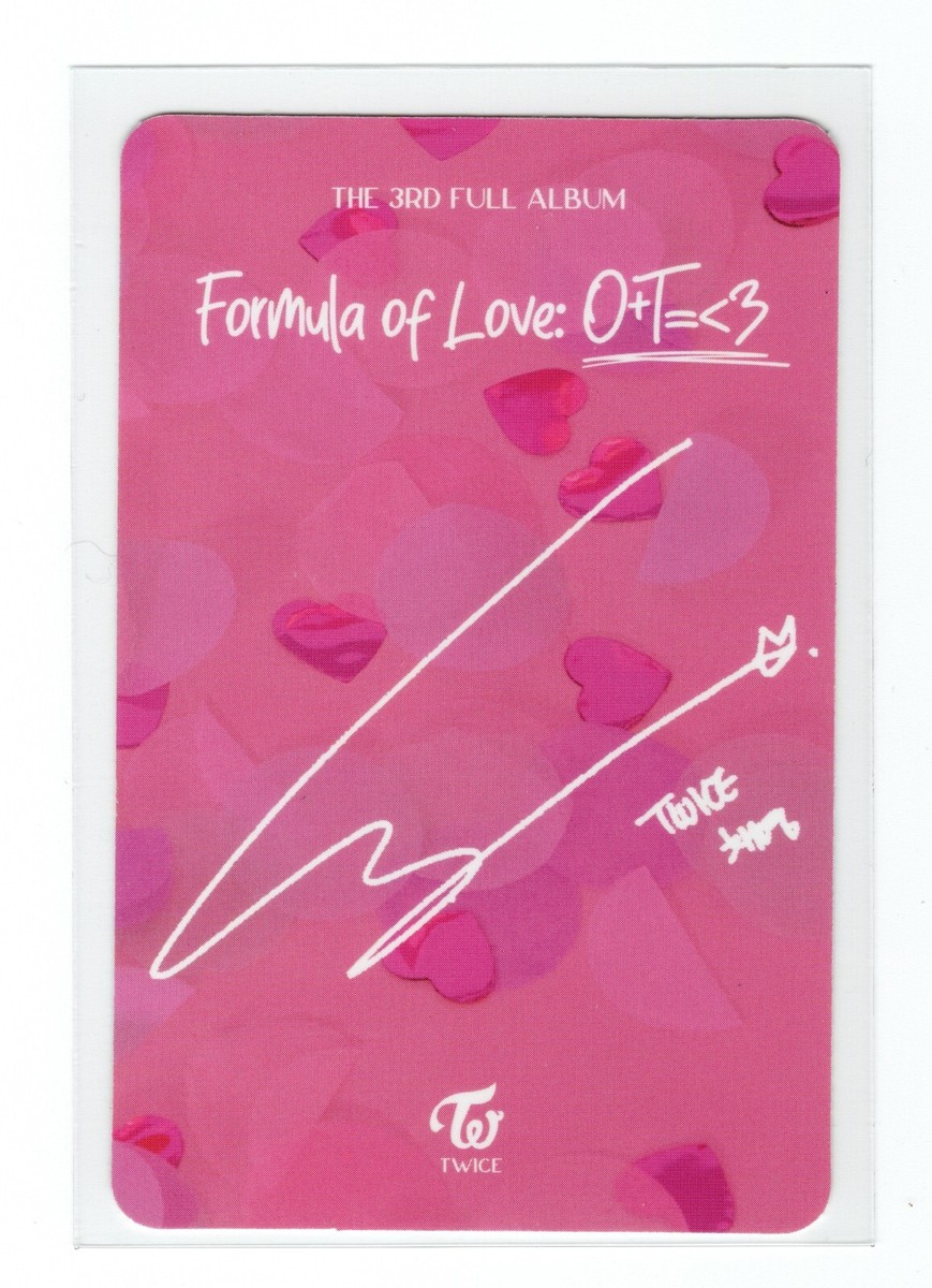 Twice Chaeyoung Photocard | Formula of Love | eBay