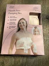 Simple Wishes Women s Size XS-L Hands-Free Breast Pumping Bra Soft Pink NIB