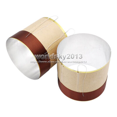 2x 65.5mm 8ohm ASV Speaker Voice Coil Loudspeaker Bass Woofer Sound Drive Repair