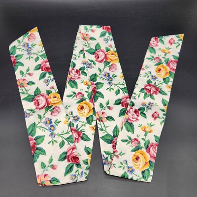 Longaberger Garden Splendor Fabric 60'' X 3'' Flat Bow WREATH DOOR SPRING TABLE